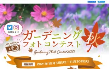 【アマチュア限定公募】株式会社コメリ│ガーデニングフォトコンテスト2021 －秋－［賞品 園芸用品4点から1点をプレゼント］