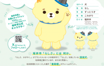 令和6年3月爆誕!! 坂井市公式キャラクターの名づけ親になってください！［賞 公式キャラクター非売品グッズ詰め合わせ］